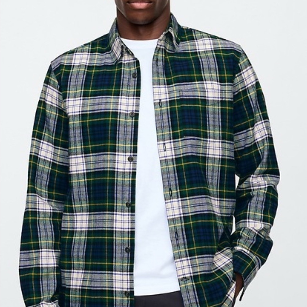 Alpine Design Green and Blue Plaid Shirt